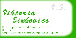 viktoria simkovics business card